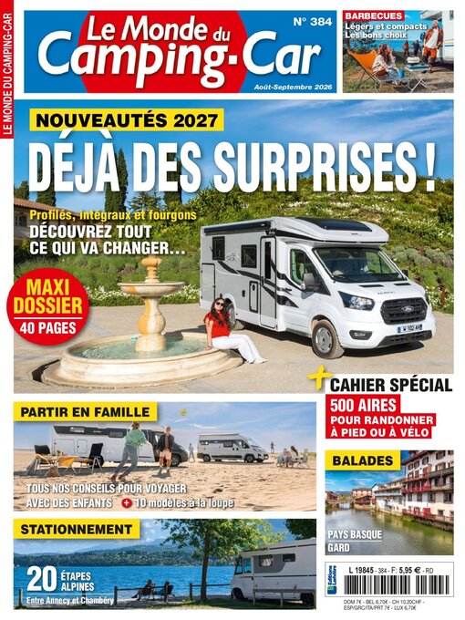 Cover image for Le monde du camping-car